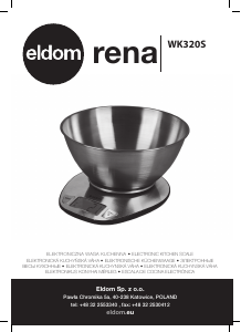 Használati útmutató Eldom WK320S Rena Konyhai mérleg