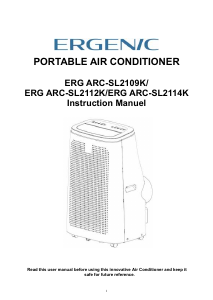 Handleiding Ergenic ERG ARC-SL2114K Airconditioner