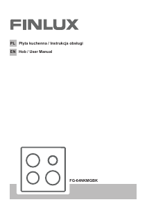 Manual Finlux FG-64NKMGBK Hob