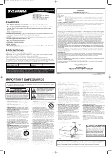 Manual Sylvania 6413TG Television