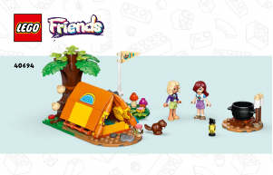 Manual Lego set 40694 Friends Aventura de Campismo no Rio