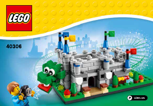 Manual Lego set 40306 Legoland Micro Legoland castle