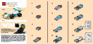Manual Lego set 30674 Ninjago Zanes dragon power vehicles