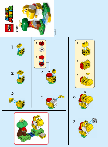 Manual Lego set 30509 Super Mario Set de extindere Pomul fructifer al lui Yoshi Galben
