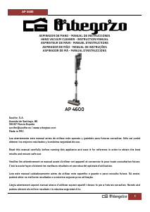 Manual Orbegozo AP 4600 Vacuum Cleaner