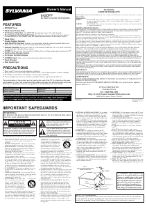 Bruksanvisning Sylvania 6420FF TV