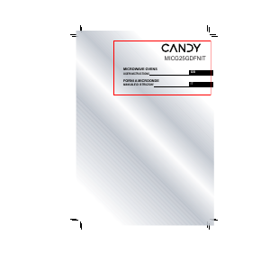 Manuale Candy MICG25GDFNIT Microonde