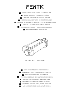 Manual de uso Fentic SM1500R Máquina de pasta