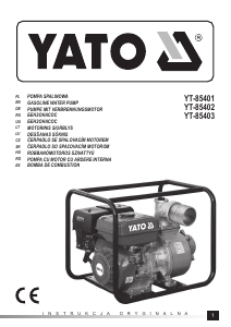 Manual de uso Yato YT-85402 Bomba de agua