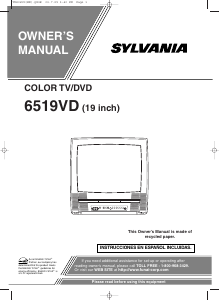 Bruksanvisning Sylvania 6519VD TV