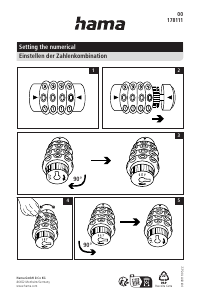 Bedienungsanleitung Hama 00178111 Fahrradschloss