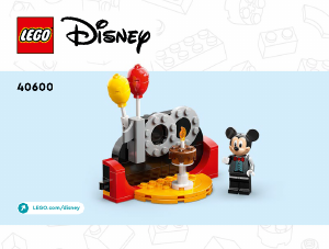 Návod Lego set 40600 Disney Oslava 100 rokov štúdia Disney