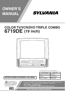 Bruksanvisning Sylvania 6719DE TV
