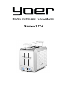 Instrukcja Yoer T01BK Diamond Toster