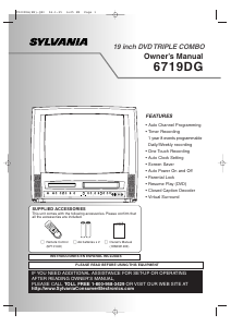 Manual Sylvania 6719DG Television