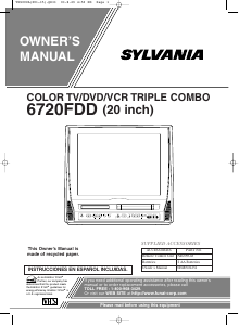Bruksanvisning Sylvania 6720FDD TV