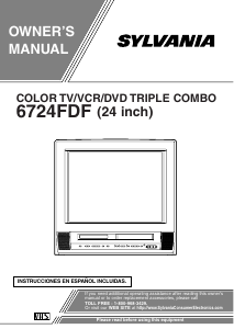 Manual Sylvania 6724FDF Television