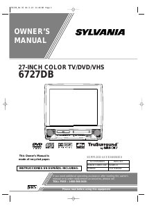 Bruksanvisning Sylvania 6727DB TV
