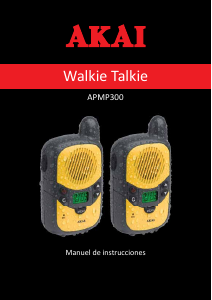 Manual de uso Akai APMP300 Walkie talkie