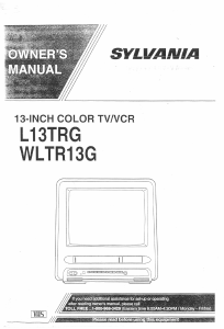 Bruksanvisning Sylvania WLTR13G TV