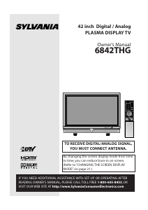 Manual de uso Sylvania 6842THG Televisor de plasma