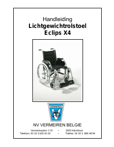 Handleiding Vermeiren Eclips X4 Rolstoel