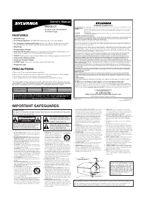 Manual de uso Sylvania 6620LCT Televisor de LCD