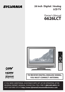 Bruksanvisning Sylvania 6626LCT LCD TV