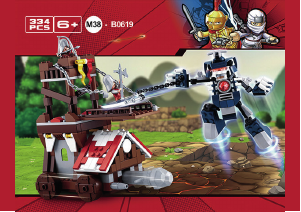 Manual de uso Sluban set M38-B0619 Legend Warriors Carruaje