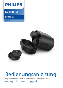 Bedienungsanleitung Philips TAT5000BK Kopfhörer