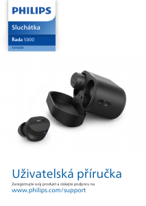 Manuál Philips TAT5000BK Sluchátka