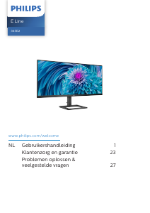 Handleiding Philips 345E2AE E Line LED monitor