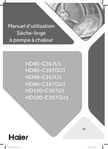 Mode d’emploi Haier HD100-C367GU1 Sèche-linge