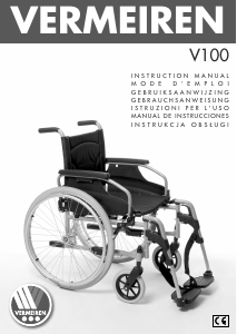 Instrukcja Vermeiren V100 Wózek inwalidzki