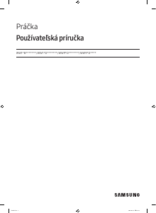 Návod Samsung WW11DG6B25LE Práčka