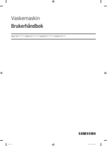 Bruksanvisning Samsung WW90DB7U34GW Vaskemaskin