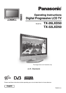 Manual Panasonic TX-26LXD50 Viera LCD Television