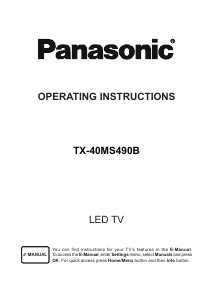 Manual Panasonic TX-40MS490B LED Television