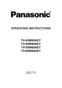 Manual Panasonic TV-55W80AEY LED Television