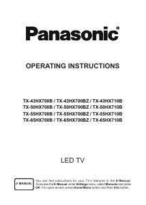 Manual Panasonic TX-55HX700BZ LED Television