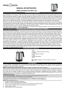 Manual Proficook PC-WKS-1123 Jarro eléctrico