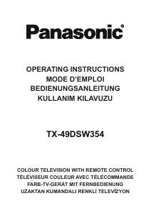 Kullanım kılavuzu Panasonic TX-49DSW354 LED televizyon