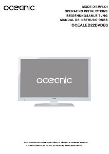 Mode d’emploi Oceanic OCEALED22DVDB3 Téléviseur LED