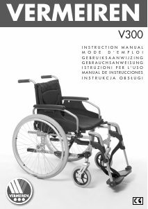 Instrukcja Vermeiren V300 Wózek inwalidzki