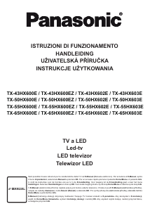 Manuale Panasonic TX-43HX602E LED televisore