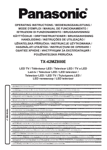 Manuale Panasonic TX-42MZ800E LED televisore