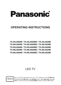 Manual Panasonic TX-43LX620B LED Television