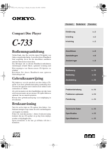 Handleiding Onkyo C-733 CD speler