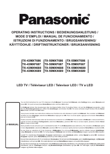 Manuale Panasonic TX-43MXX689 LED televisore