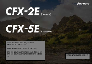 Vadovas CFMoto CFX-2E Motociklas